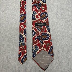 Dior Paisley Tie in Red and Blue